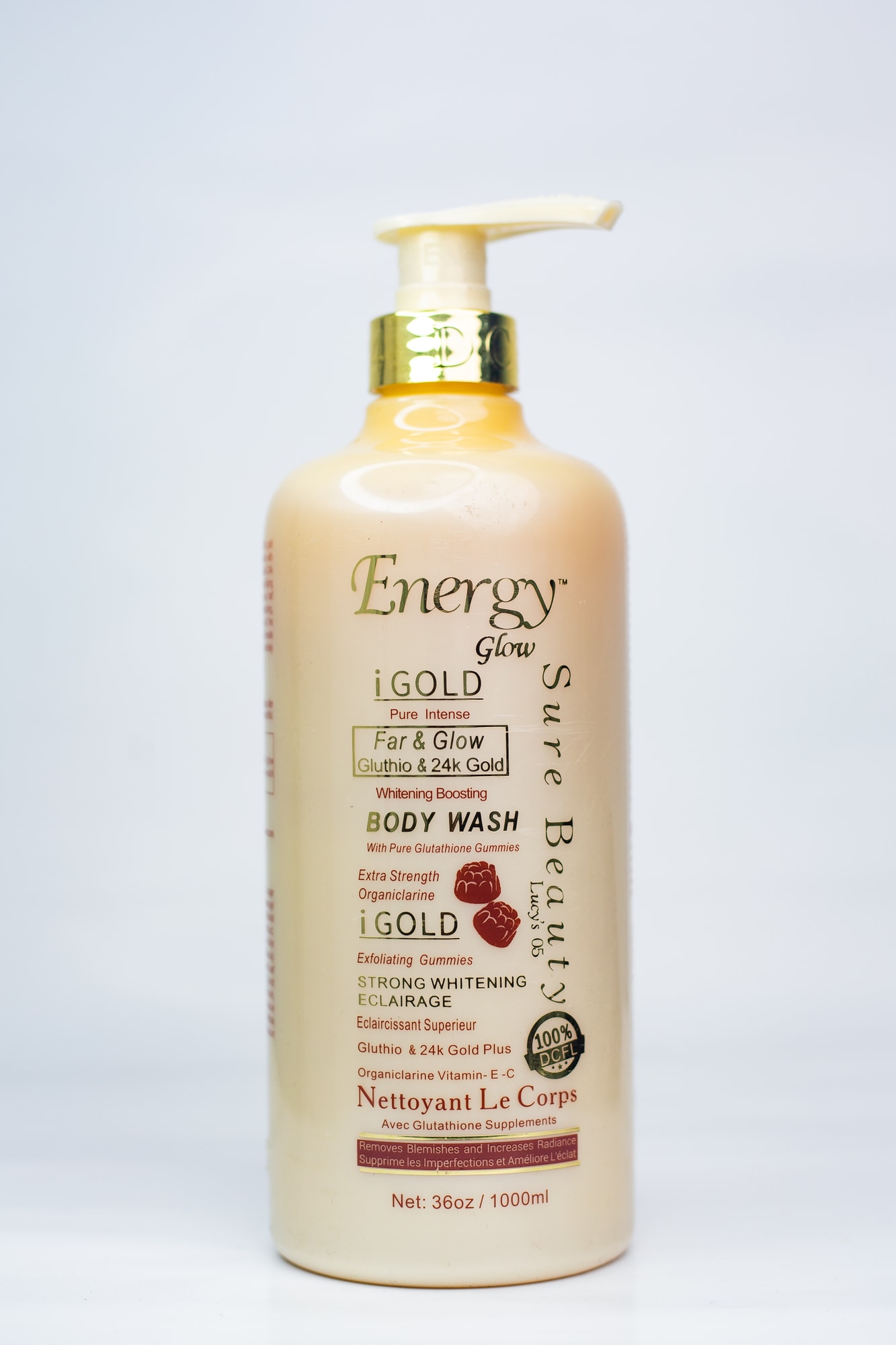 01 Gold Pure Intense Far & Glow Gluthio & 24k Gold Body Wash main view