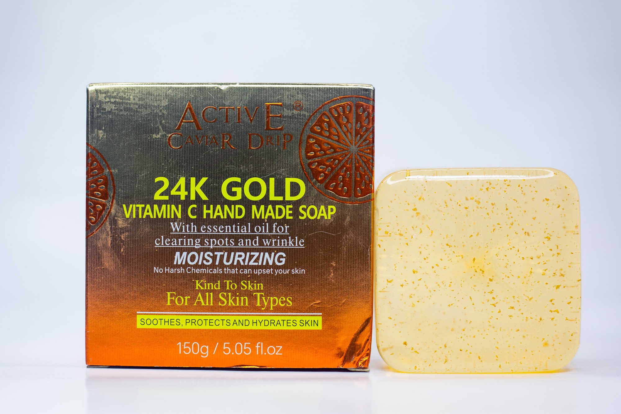 24k Gold Vitamin C Hand Made Soap 150G main view