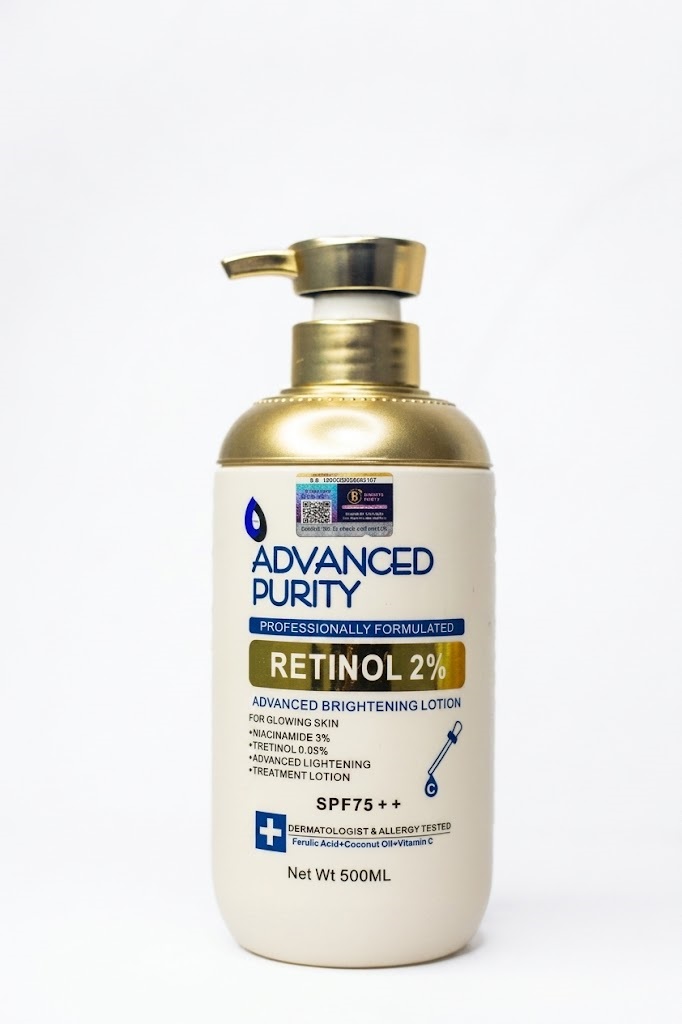 Advanced Purity Retinol 2% Professionally Formulated Advanced Brightening Lotion (SPF75++) 500ml