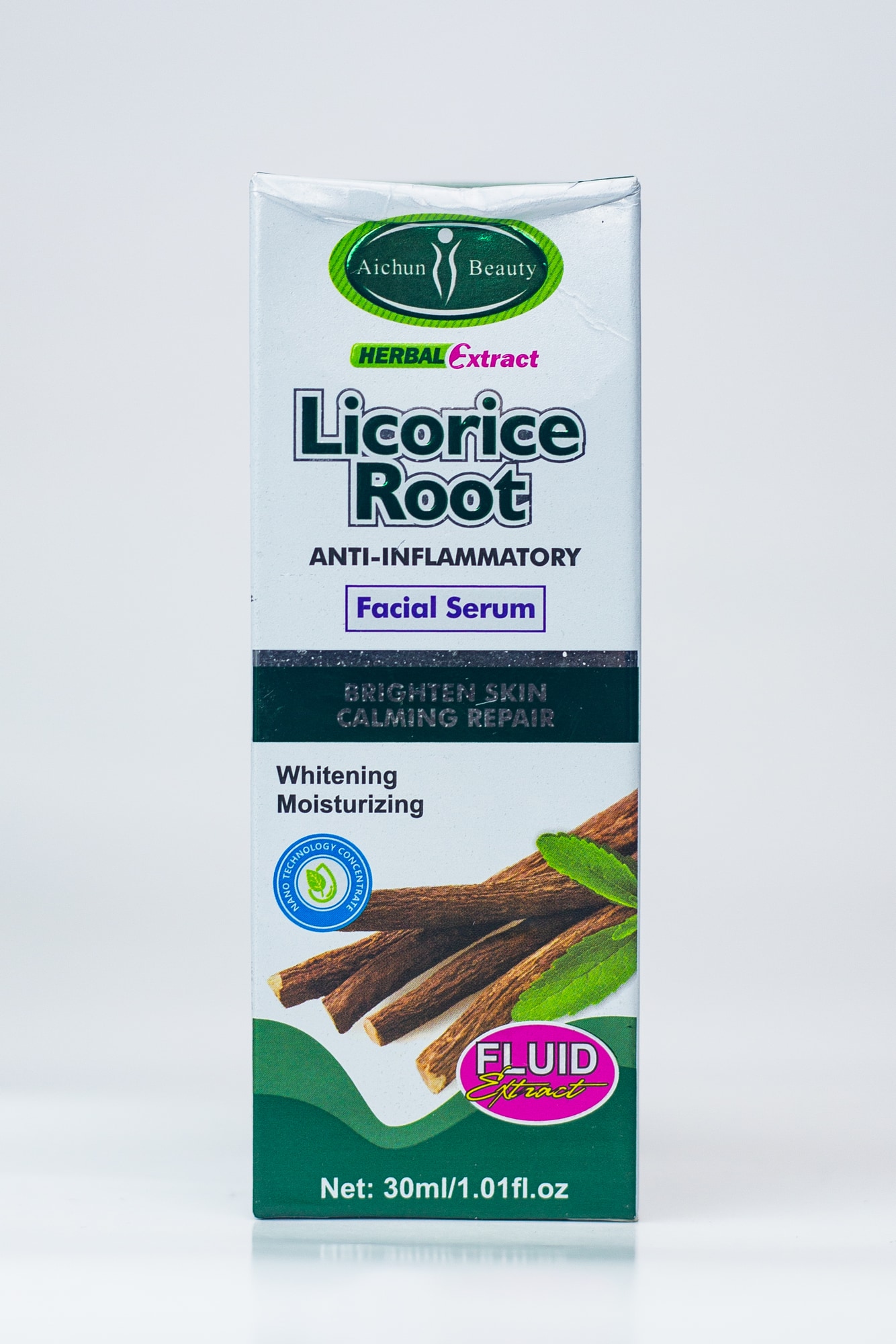 Aichun Beauty Herbal Extract Licorice Root Anti-Inflammatory Facial Serum 30ml