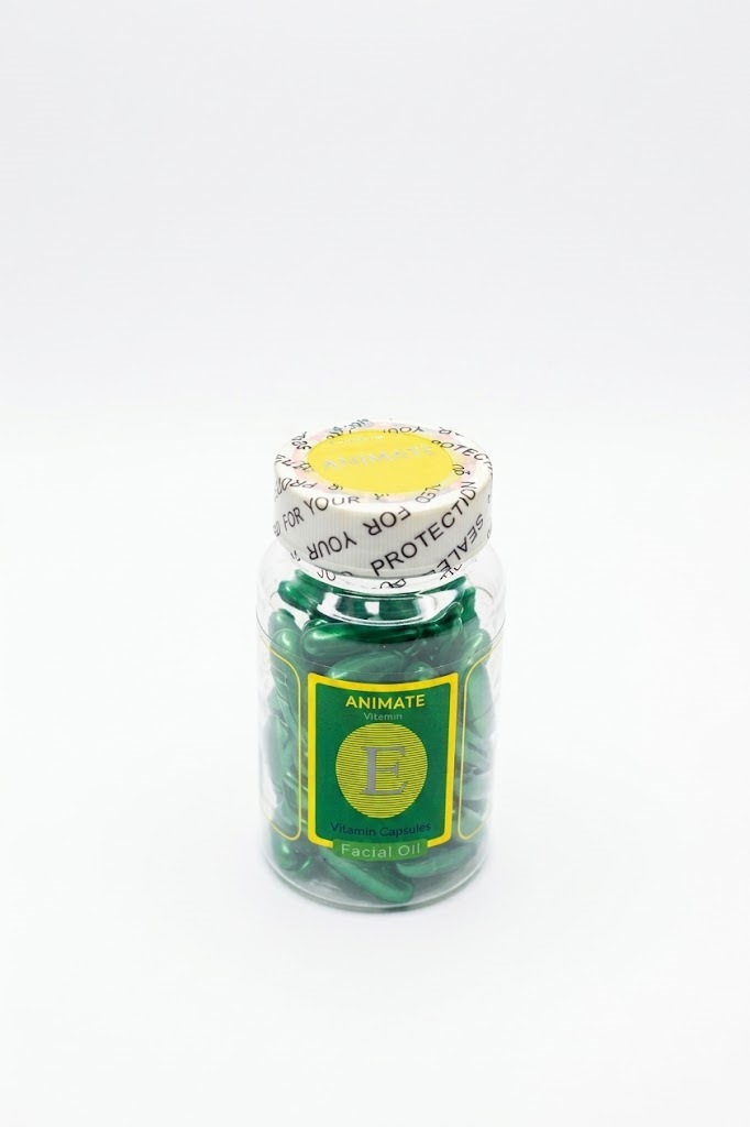 Animate Vitamin E Facial Essence Oil Capsules  (60 Softgel Capsules)