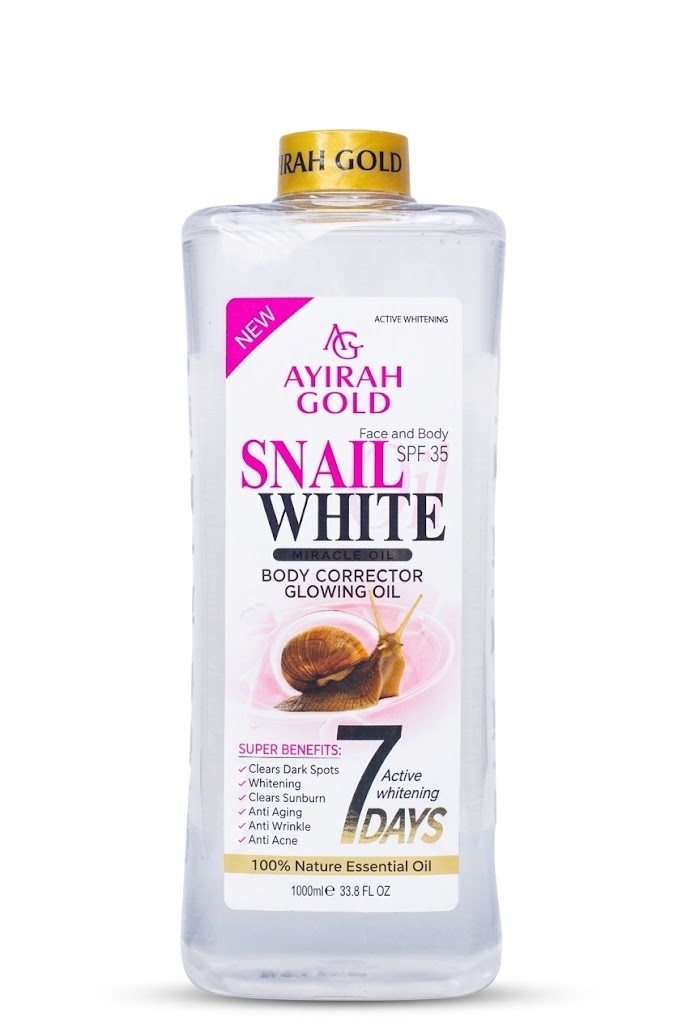 Ayirah Gold Snail White Body Corrector Glowing Oil (SPF 35) 1000ml