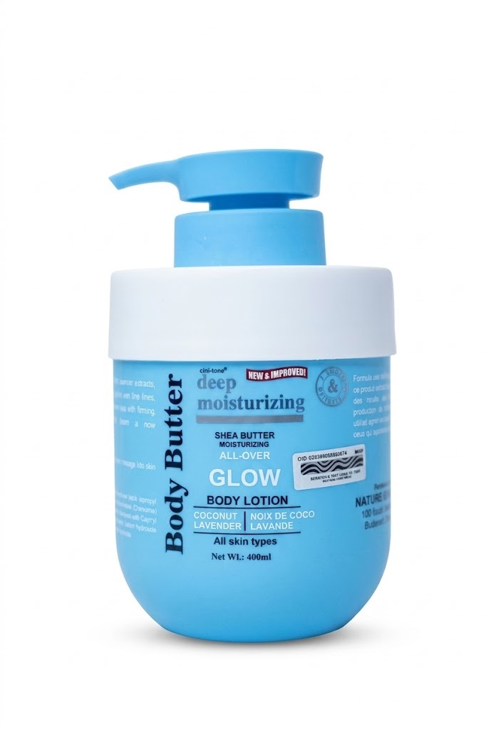 Deep Moisturizing Body Butter All-Over Glow Body Lotion (Coconut Lavender, 400ml)