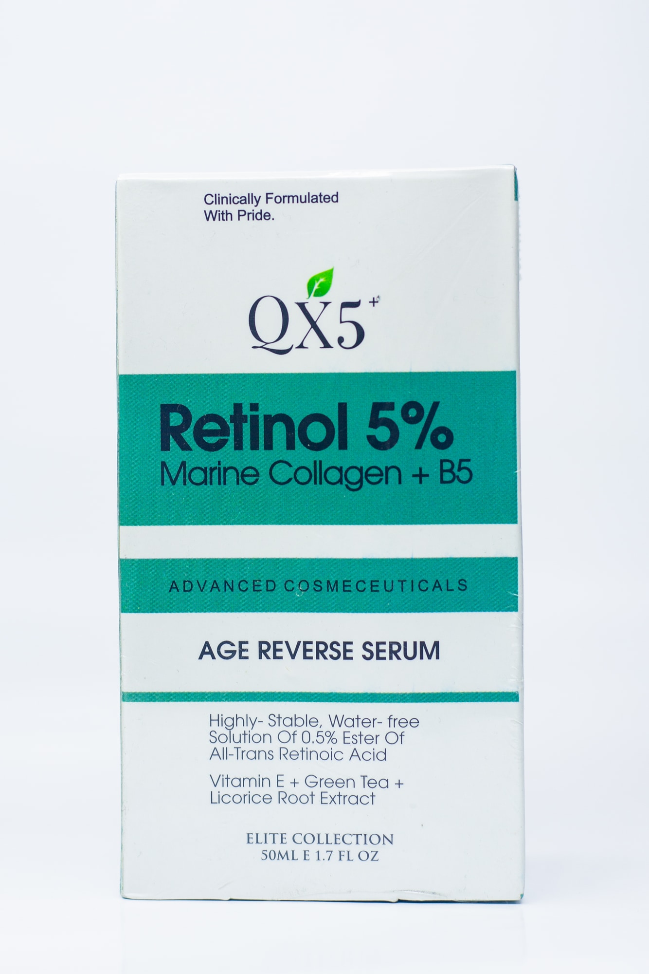 Clinically Formulated With Pride. Qx5 Retinol 5 Serum 50ML