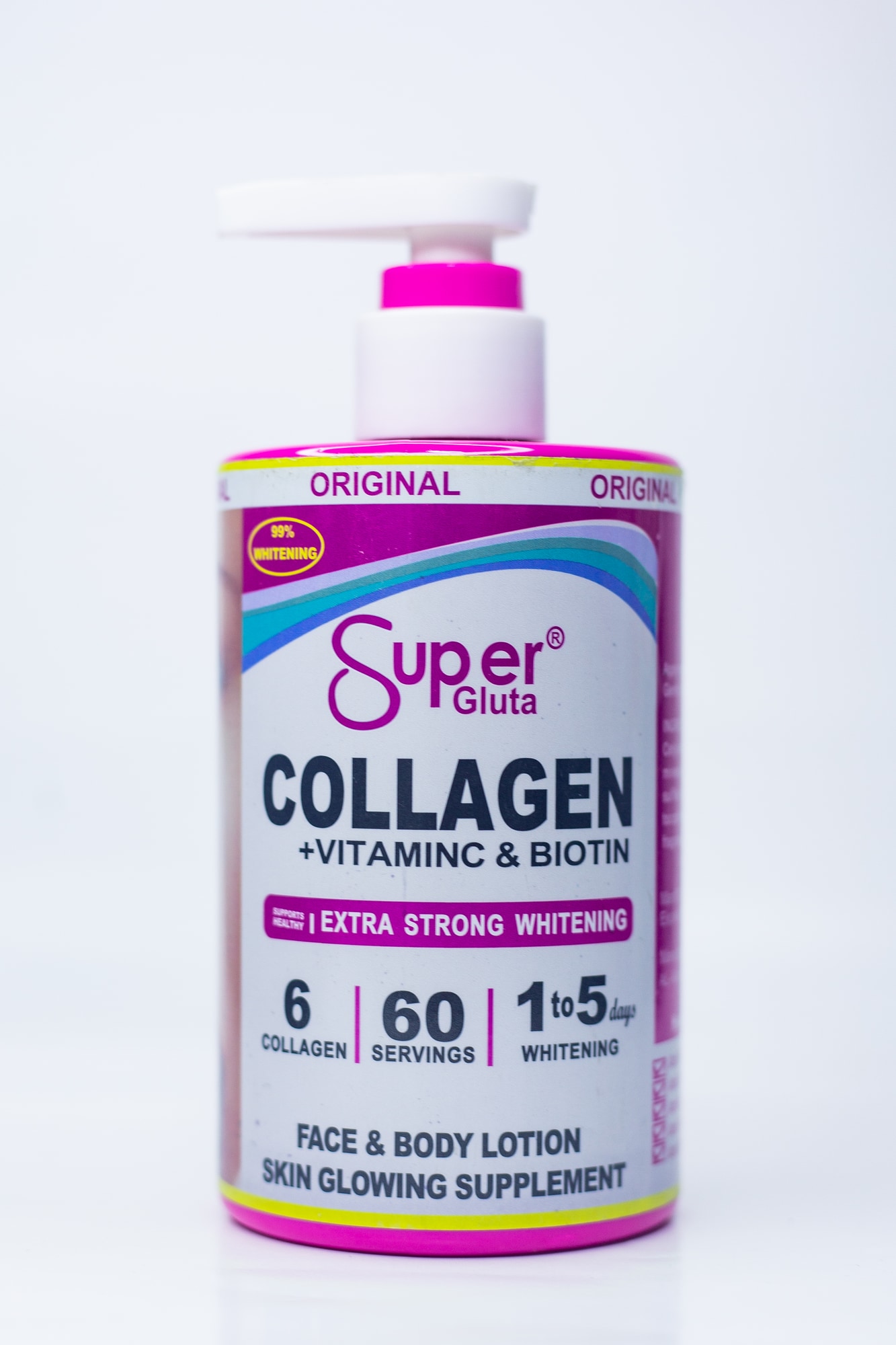 Super Gluta Collagen +vitaminc & Biotin Extra Strong Whitening Body Lotion main view