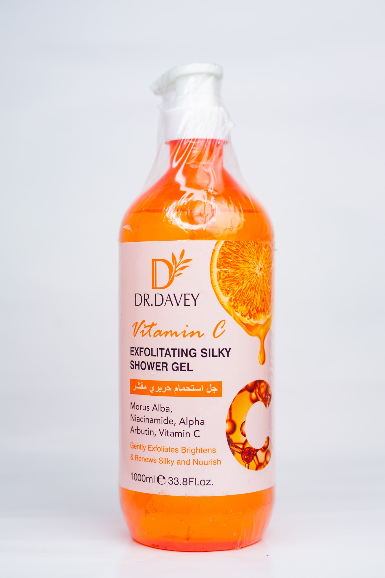 DR DAVEY VITAMIN C EXFOLIATING SHOWER GEL 1000ML X1