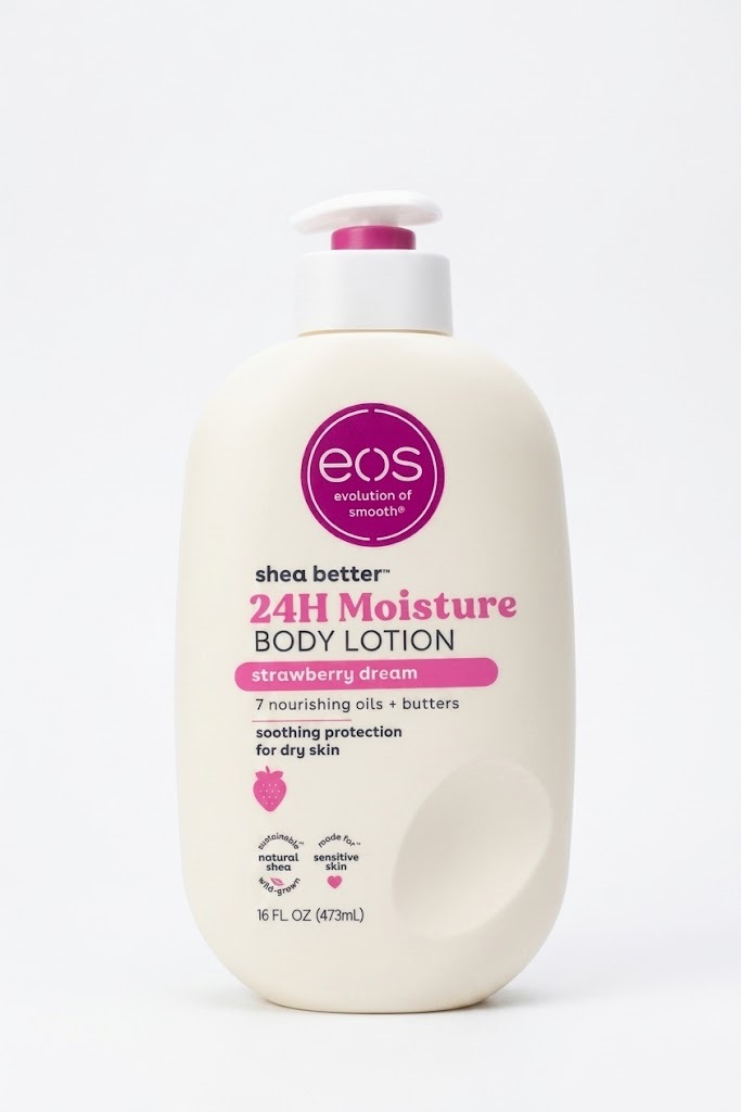 EOS Shea Better 24H Moisture Body Lotion, Strawberry Dream 473ml