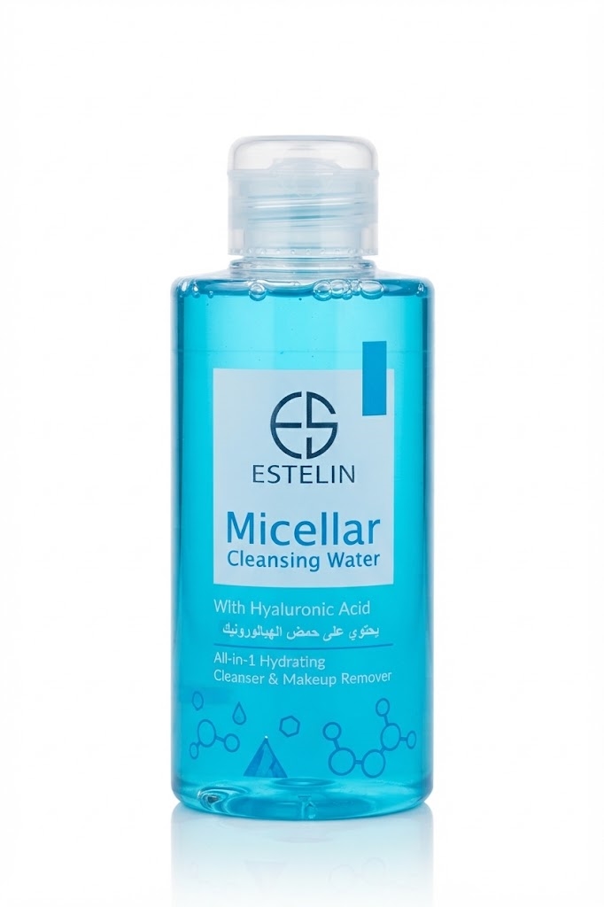 Estelin Micellar Cleansing Water (With Hyaluronic Acid / All-in-1 Hydrating Cleanser & Makeup Remover) 300ml