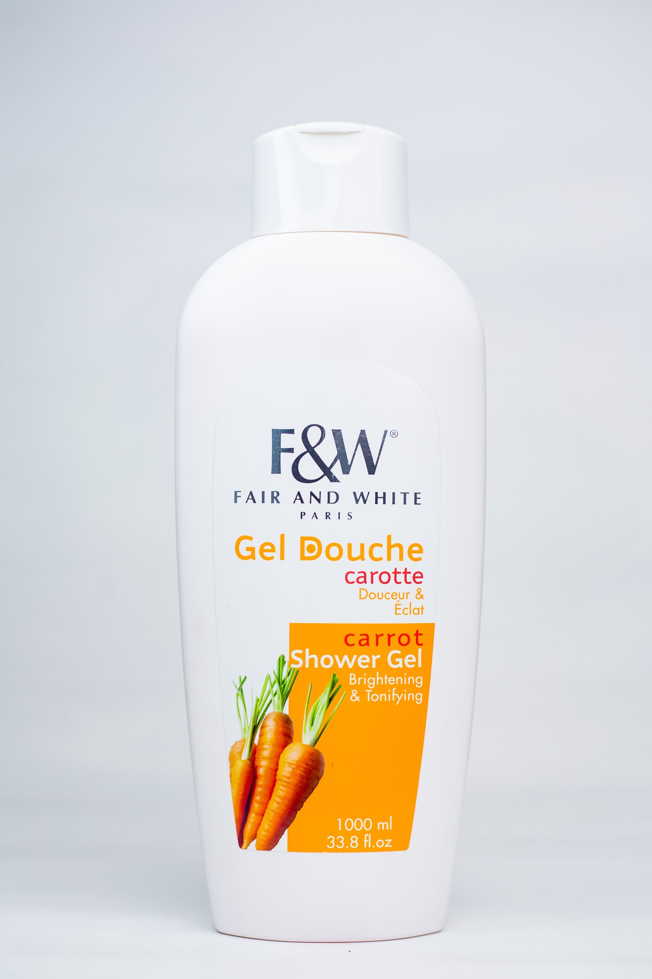 FAIR & WHITE GEL DOUCH CARROT 1000ML X1 (WHITE)