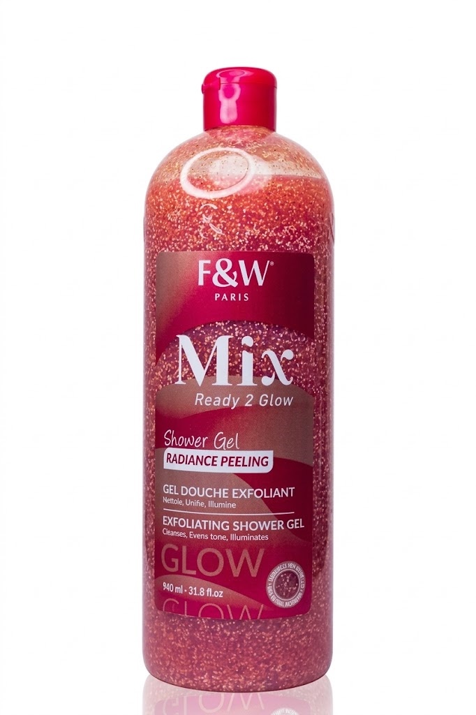 Fair & White (F&W) Paris MIX Ready 2 Glow Radiance Peeling Exfoliating Shower Gel 940ml