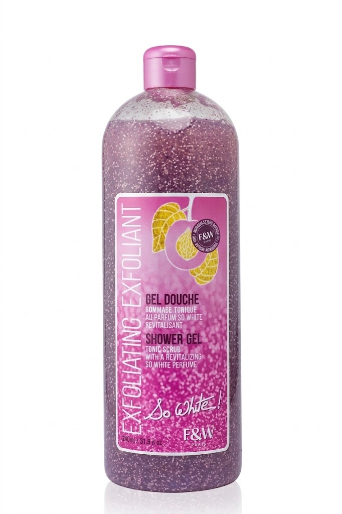 Fair & White Paris "So White!" Exfoliating Shower Gel (Gel Douche Gommage Tonique) 940 ml