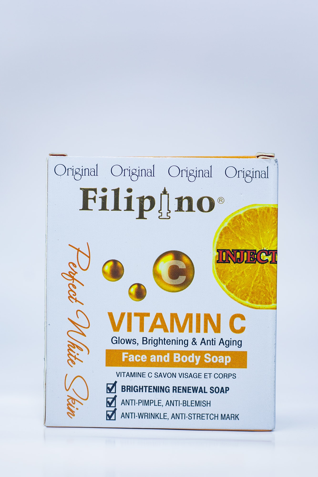 Filipflno Vitamin C Glows, Brightening & Anti Aging Soap main view