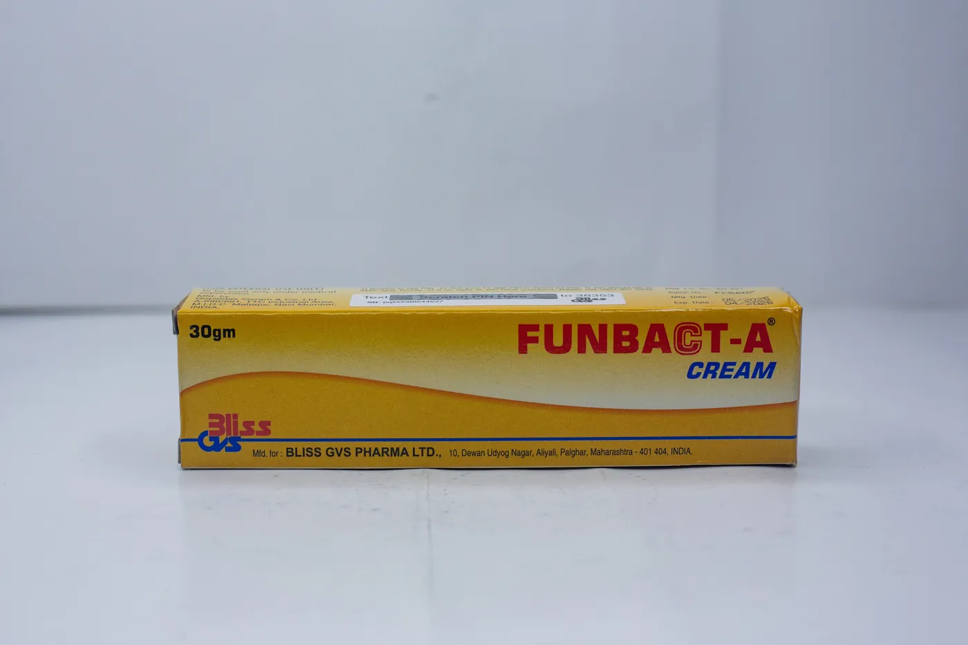 Funbact a Triple Action Tube Cream 30g