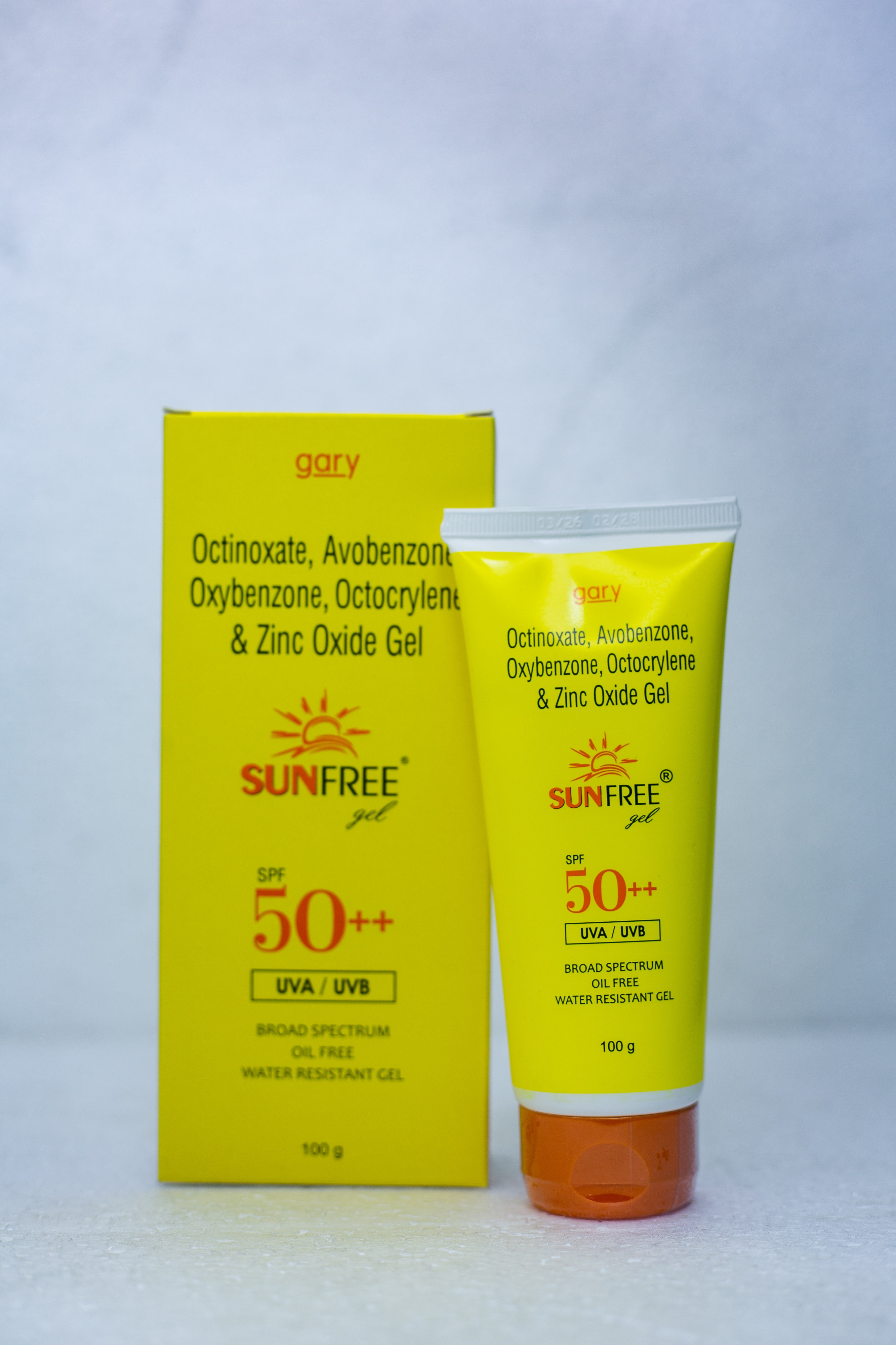 M & F SUN FREE GEL SPF 50 100G view 2