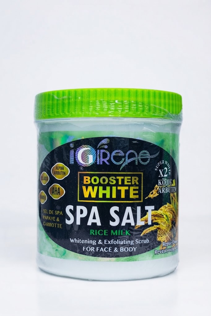 iGénae Booster White Spa Salt Rice Milk Whitening & Exfoliating Scrub 300g