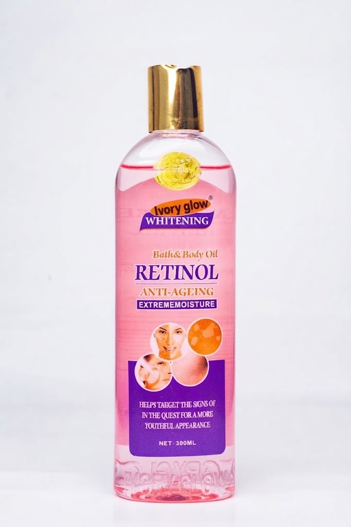 Ivory Glow Whitening Retinol Bath & Body Oil (Extreme Moisture)  Size: 300ml