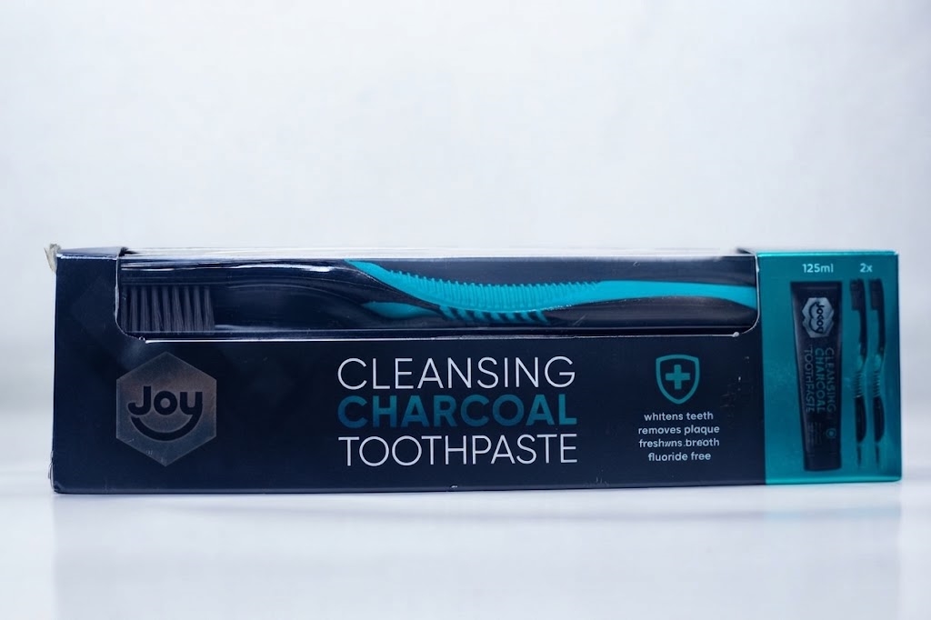 Joy Cleansing Charcoal Toothpaste & Special Toothbrush Set (2x pack/bundle) 125ml