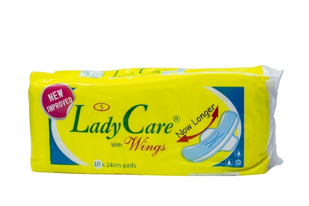 Lady Care Regular with Wings Sanitary Pads,  Size: 10 Pads (24 cm length per pad)