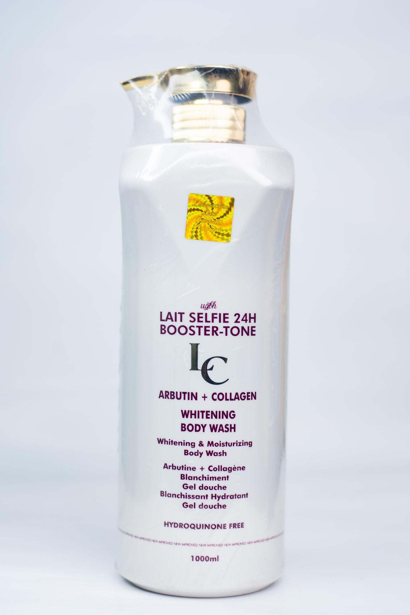 LAIT SELFIE 24H BOOSTER-TONE ARBUTIN + COLLAGEN WHITENING BODY WASH 1000ML X1