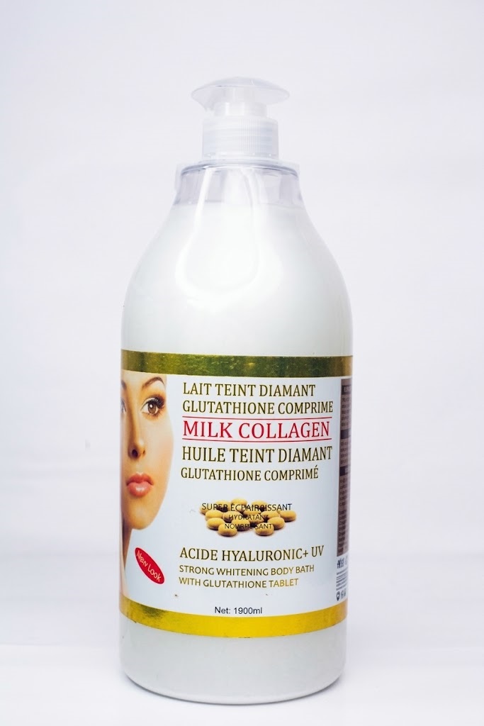 Lait Teint Diamant Glutathione Comprimé Milk Collagen Strong Whitening Body Bath 1900ml