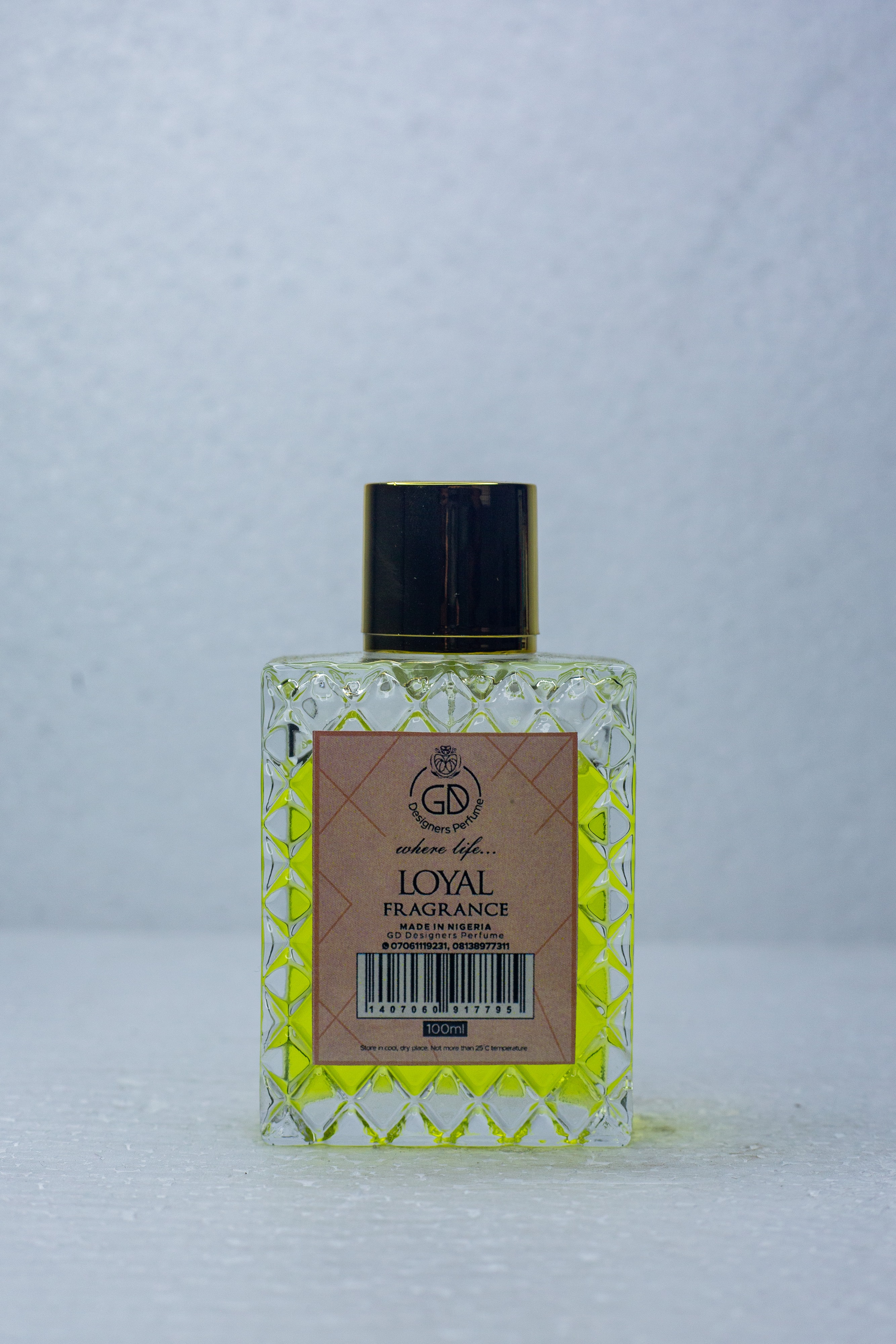 GD Designers Perfume   100ml (Loyal Fragrance)
