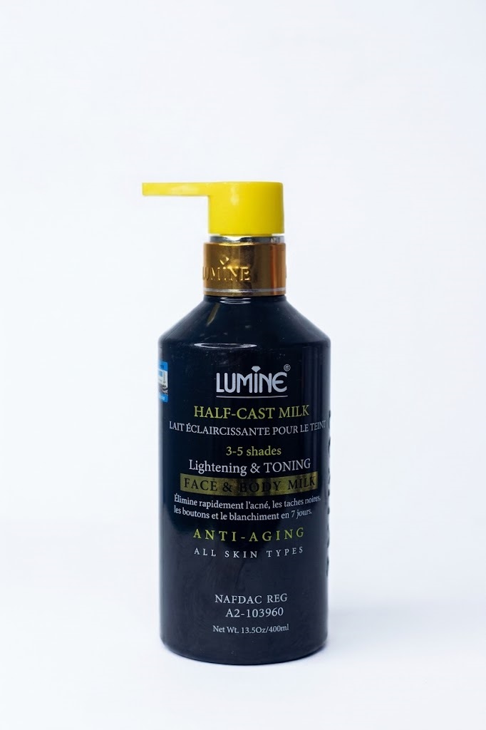 Lumine Half-Cast Milk Lightening & Toning Face & Body Milk Size: 400 ml
