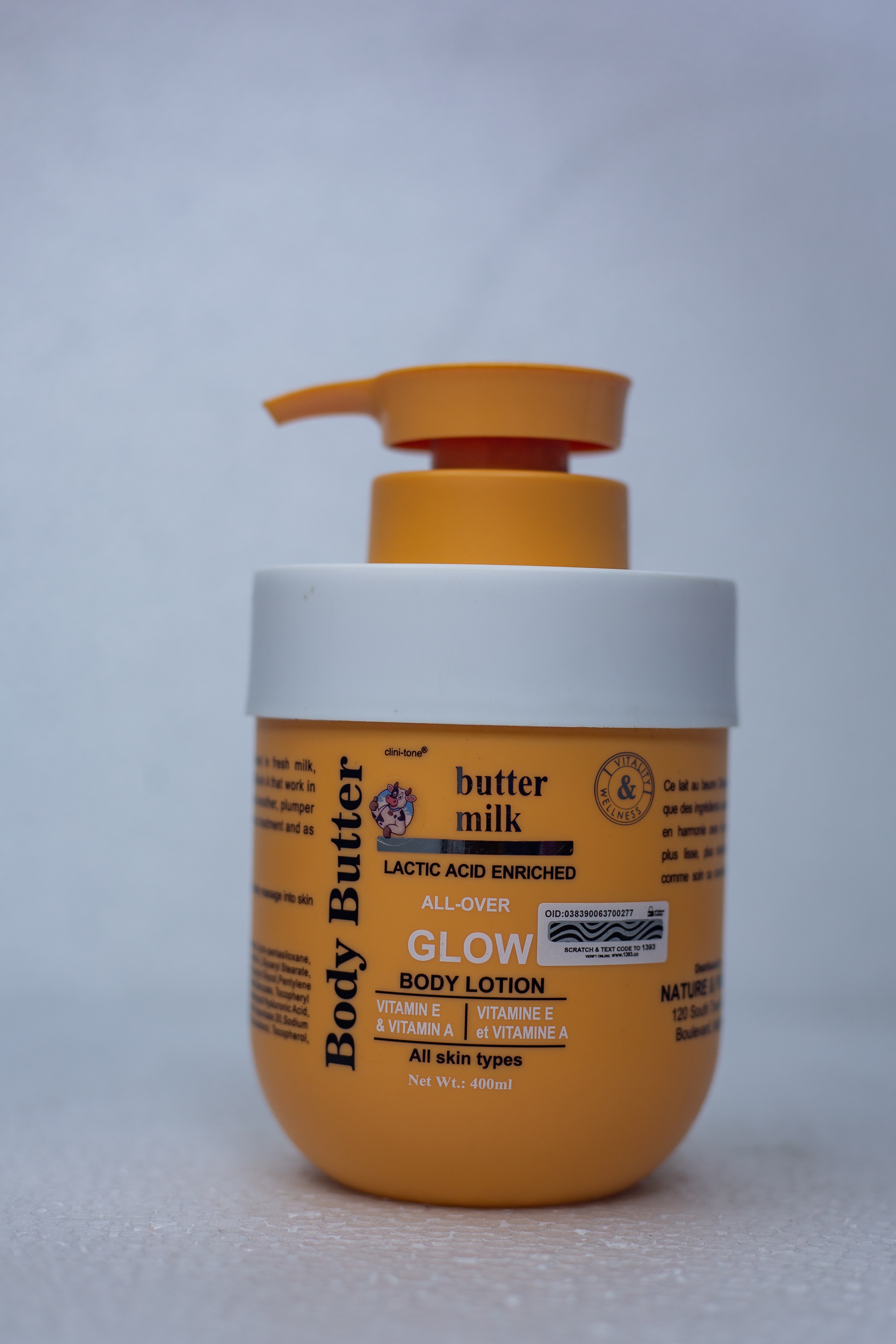 Milk, V Tintkin Amper Clini-tone Body Lotion