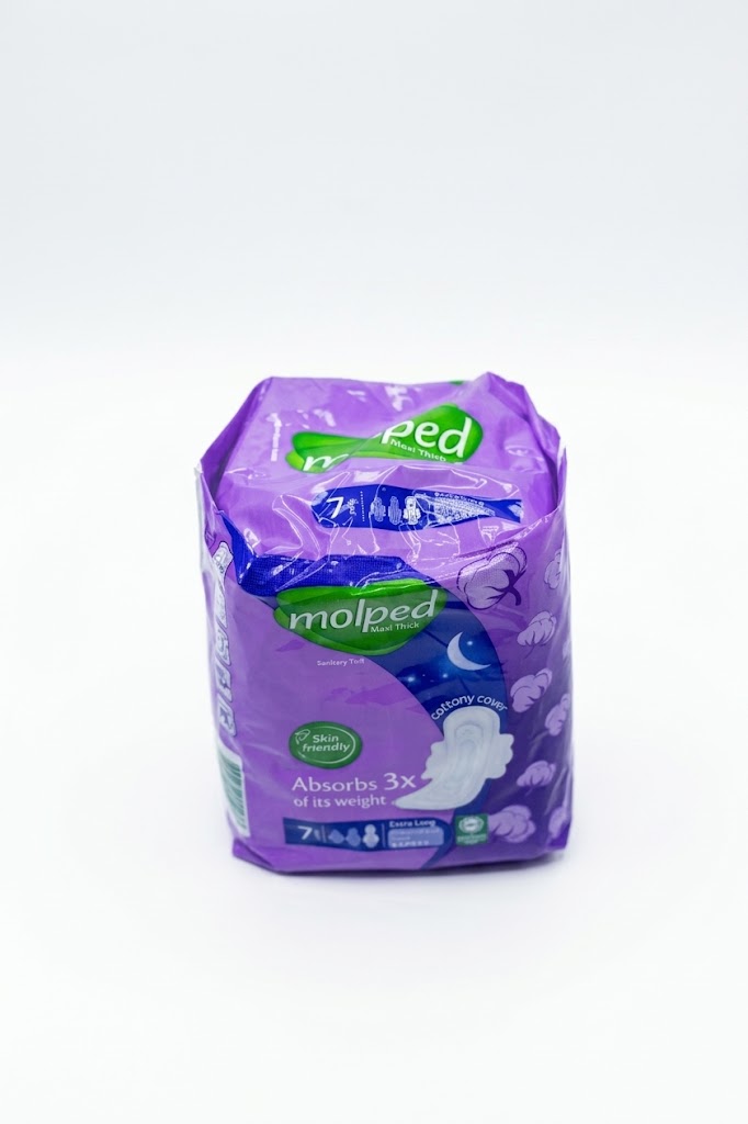 Molped Maxi Thick Sanitary Pads a Pack of 7 Pads (Extra Long)