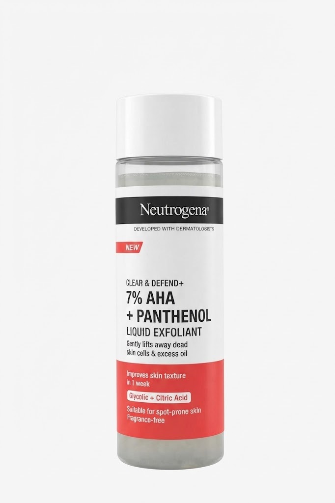 Neutrogena Clear & Defend+ 7% AHA + Panthenol Liquid Exfoliant, 125ml