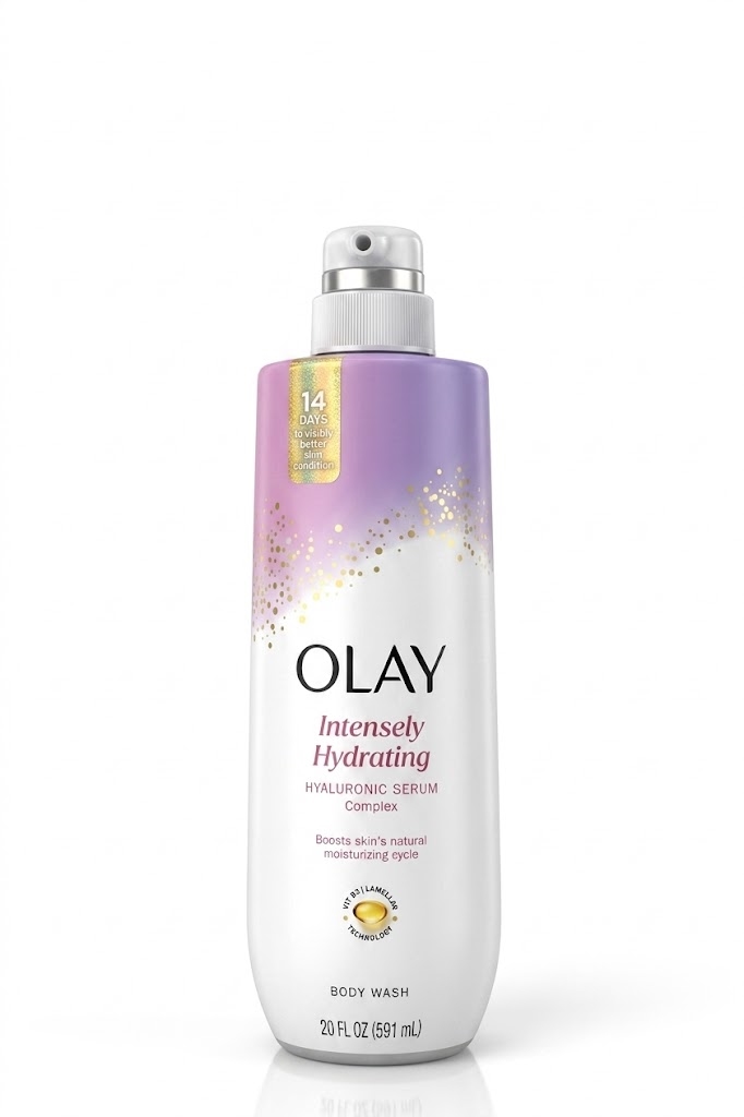 Olay Intensely Hydrating Body Wash (Hyaluronic Serum Complex) 591ml