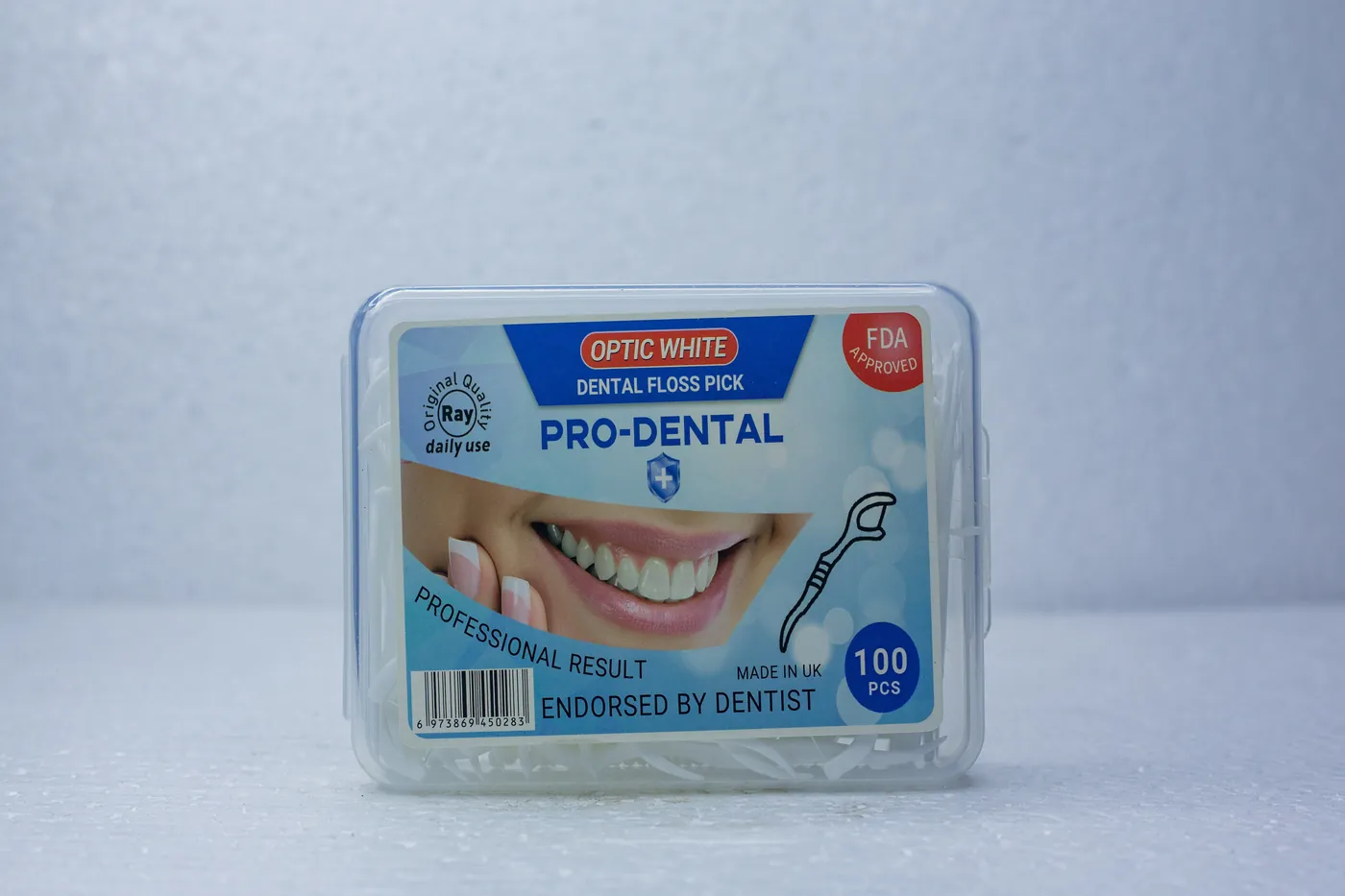 Optic White Dental Floss Tooth Picks (100pcs)