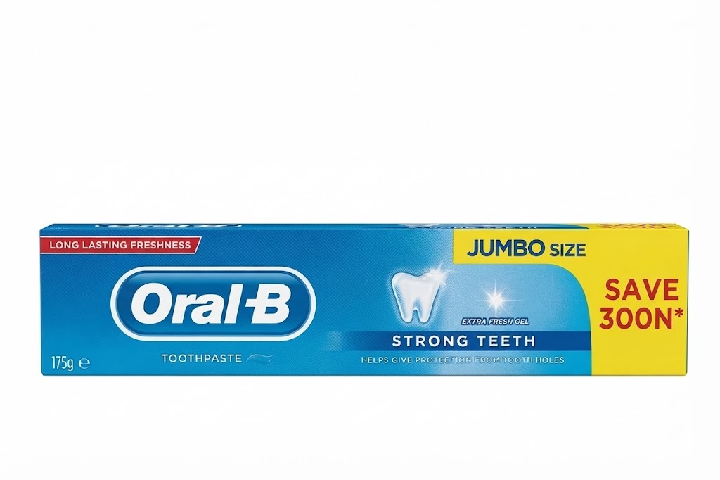 Oral-B Strong Teeth Extra Fresh Gel Toothpaste (Jumbo Size) 175g