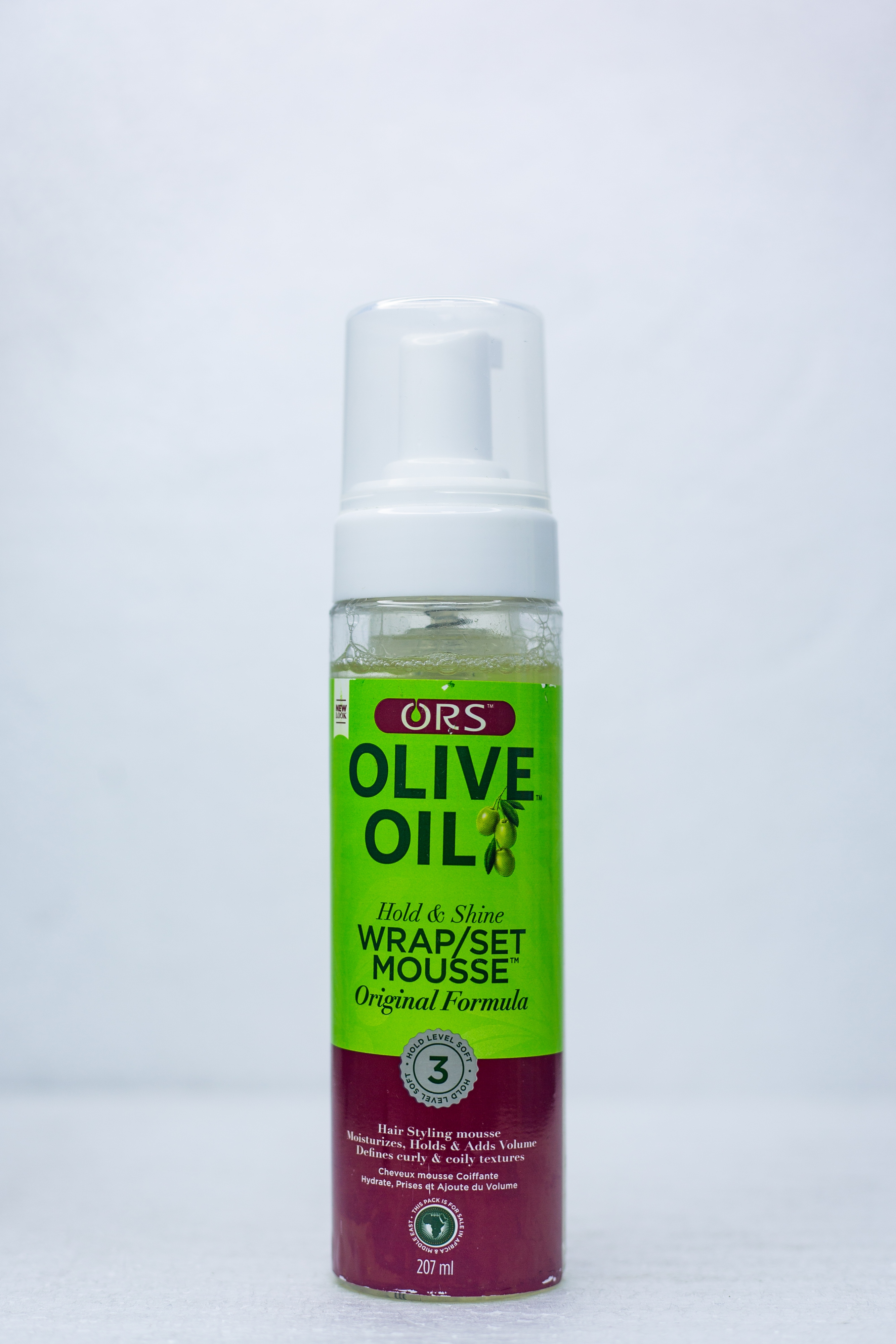ORS OLIVE OIL HOLD & SHINE WRAP SET MOUSSE 207ml