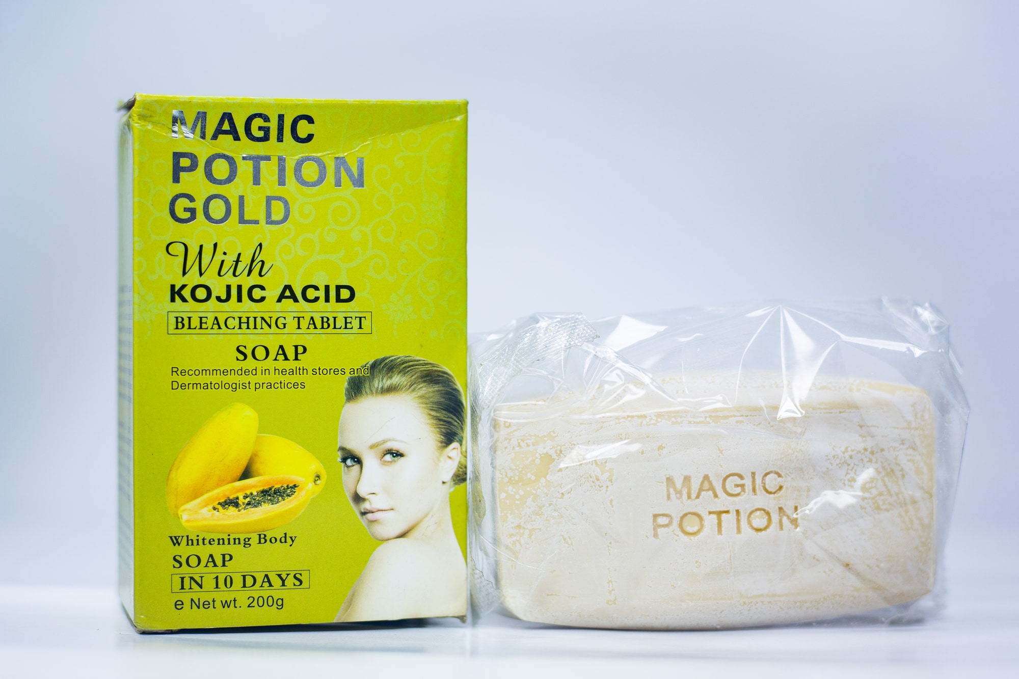 Potion Gold Kojic Acid Bleaching Tablet Soap 200G