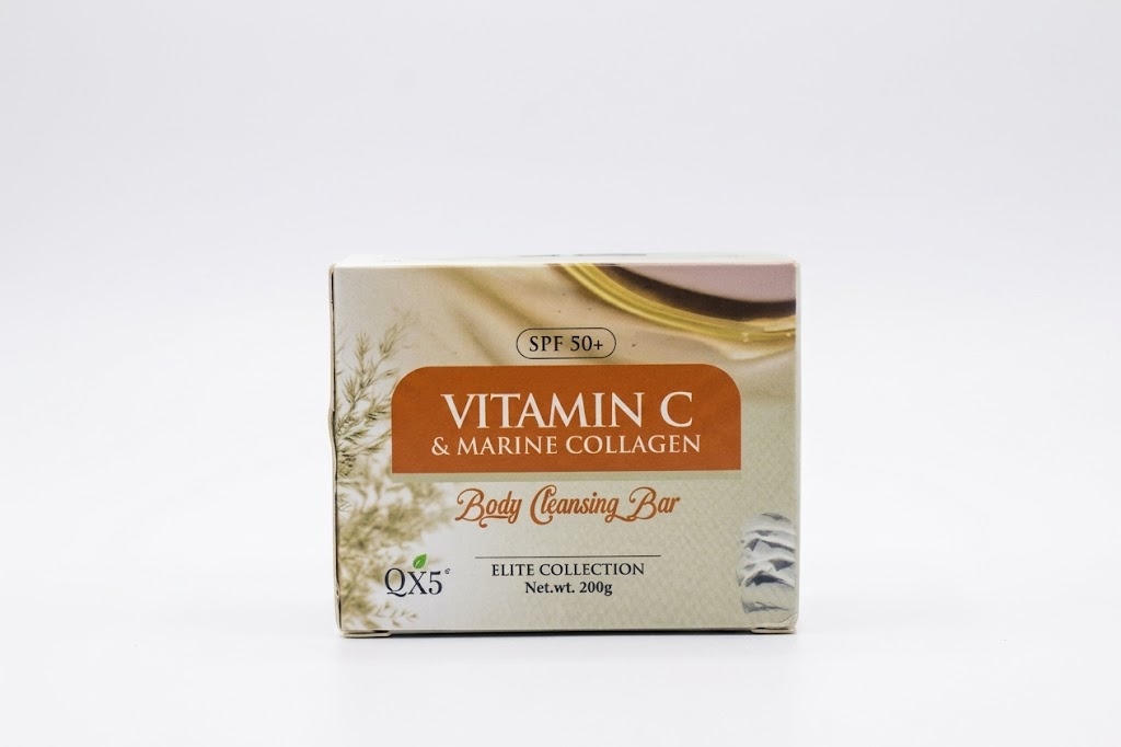 QX5 Vitamin C & Marine Collagen Body Cleansing Bar (SPF 50+, Elite Collection) 200g