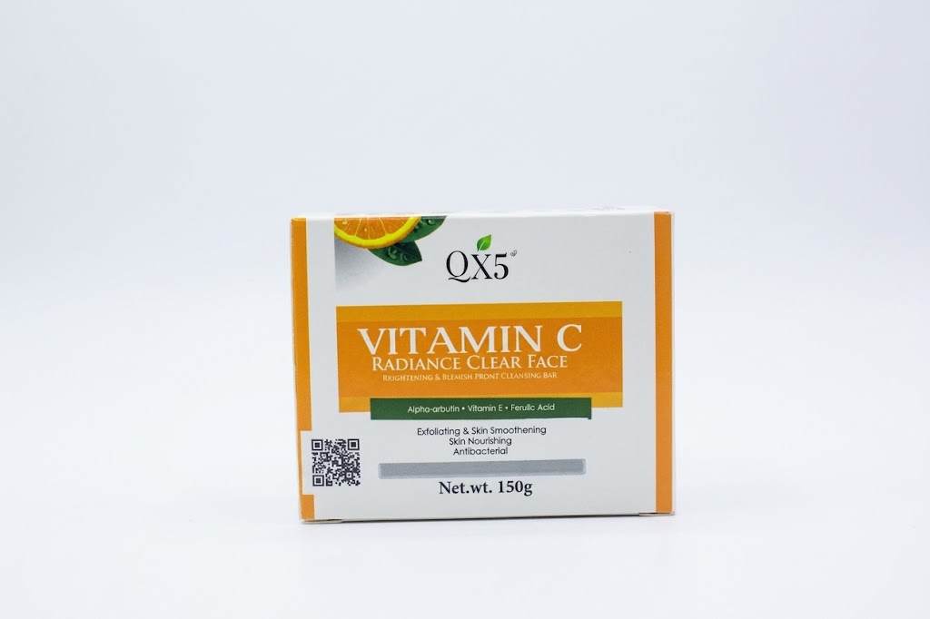 QX5 Vitamin C Radiance Clear Face Brightening & Blemish Prone Cleansing Bar 150g