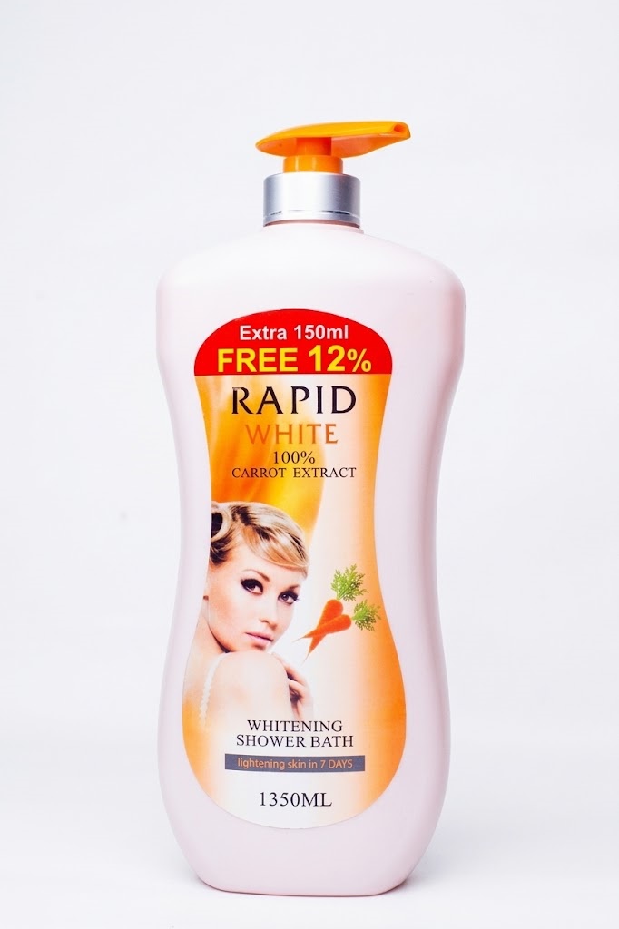 Rapid White 100% Carrot Extract Whitening Shower Bath 1350ml
