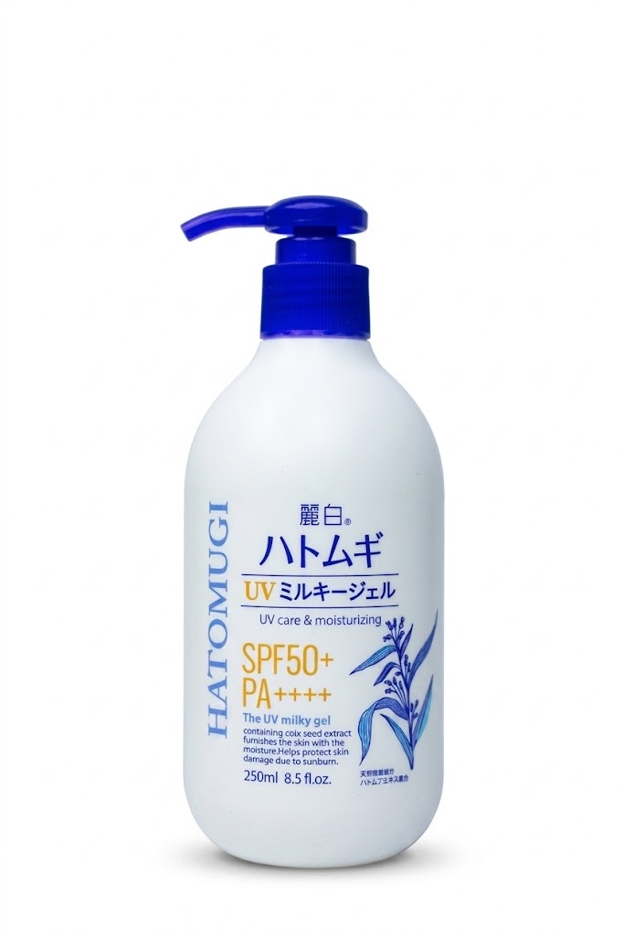 Reihaku Hatomugi UV Milky Gel SPF50+ PA++++ (250ml Pump)