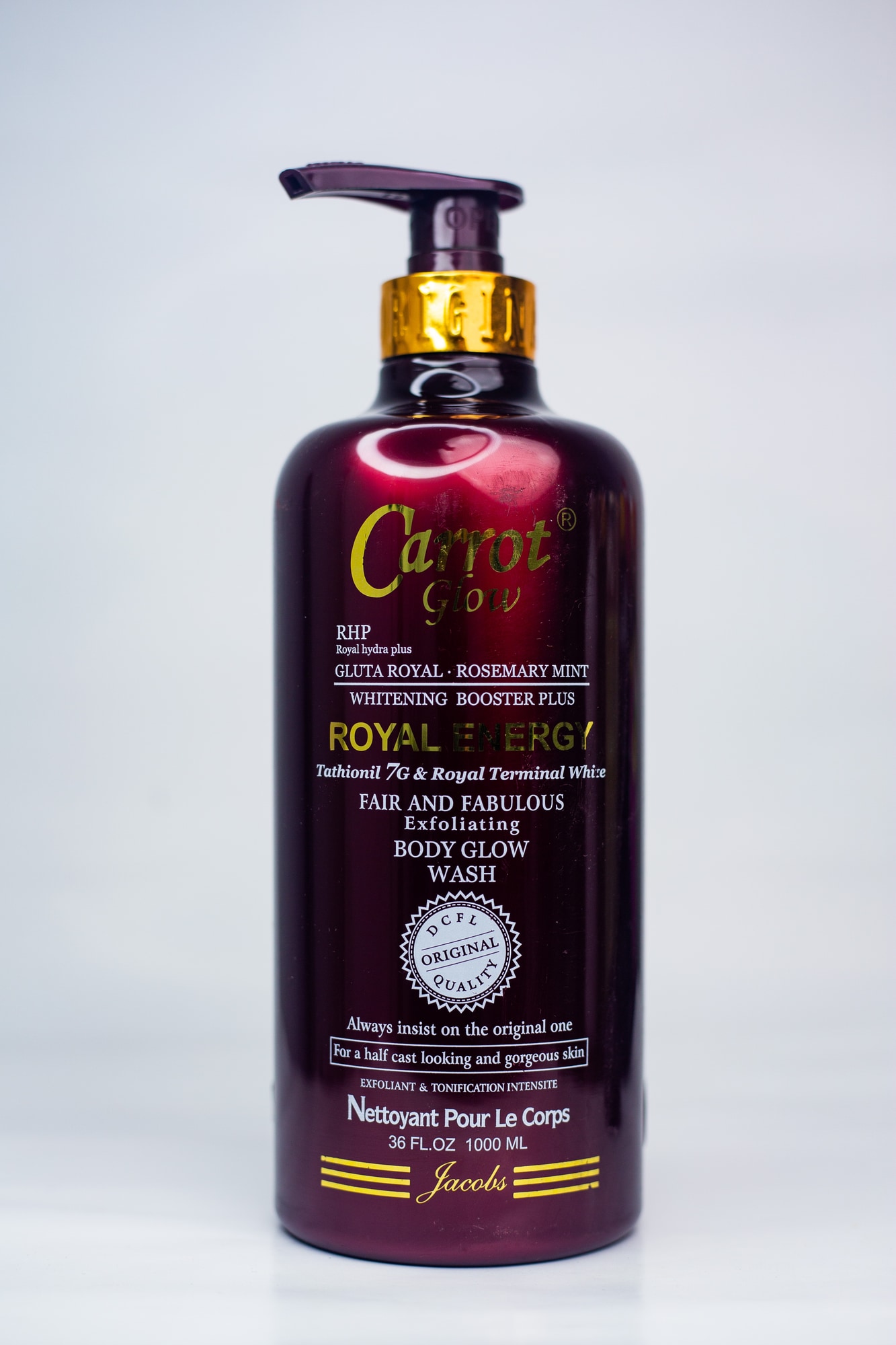 CARROT GLOW EXF. CARROT & GLUTA C BODY WASH 1000ML x1
