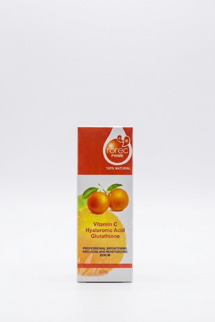 Rorec Prime Professional Brightening Anti-Acne and Moisturizing Serum (Vitamin C, Hyaluronic Acid, Glutathione) 30 ml