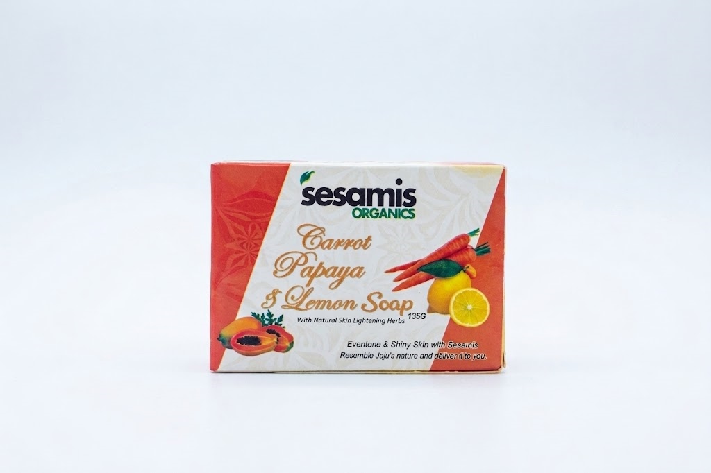 Sesamis Organics Carrot Papaya & Lemon Soap 135g