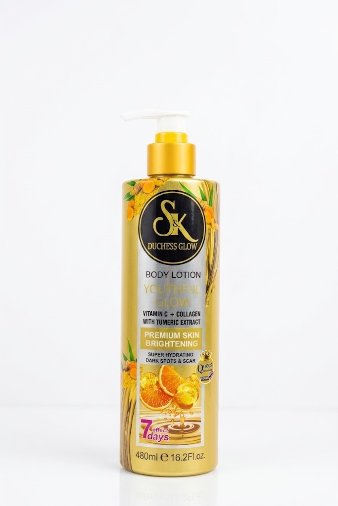 SK Duchess Glow Youthful Glow Body Lotion (Vitamin C + Collagen with Turmeric Extract) 480ml