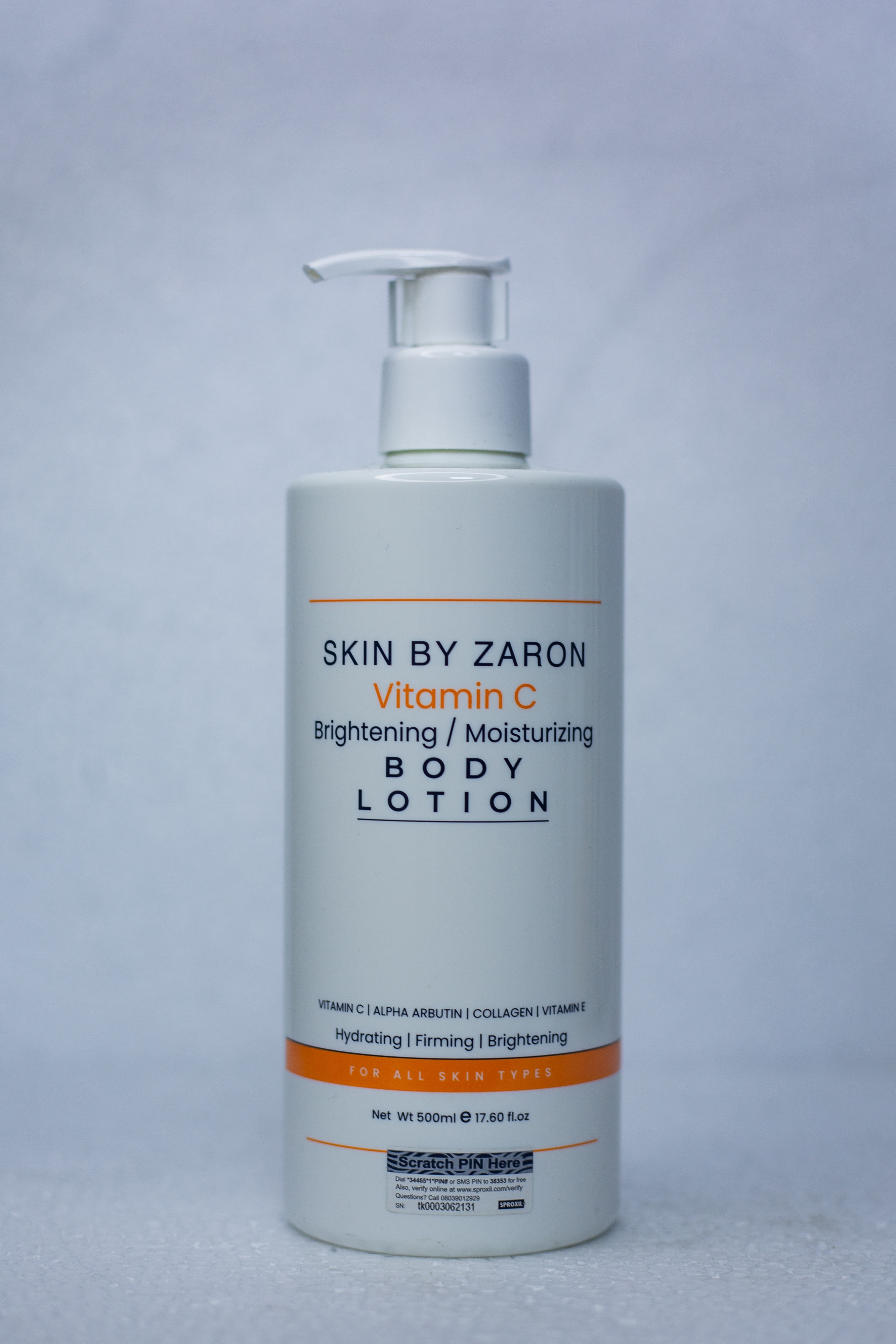 Skin BY Zaron Vitamin C Brightening Moisturizing 500ML