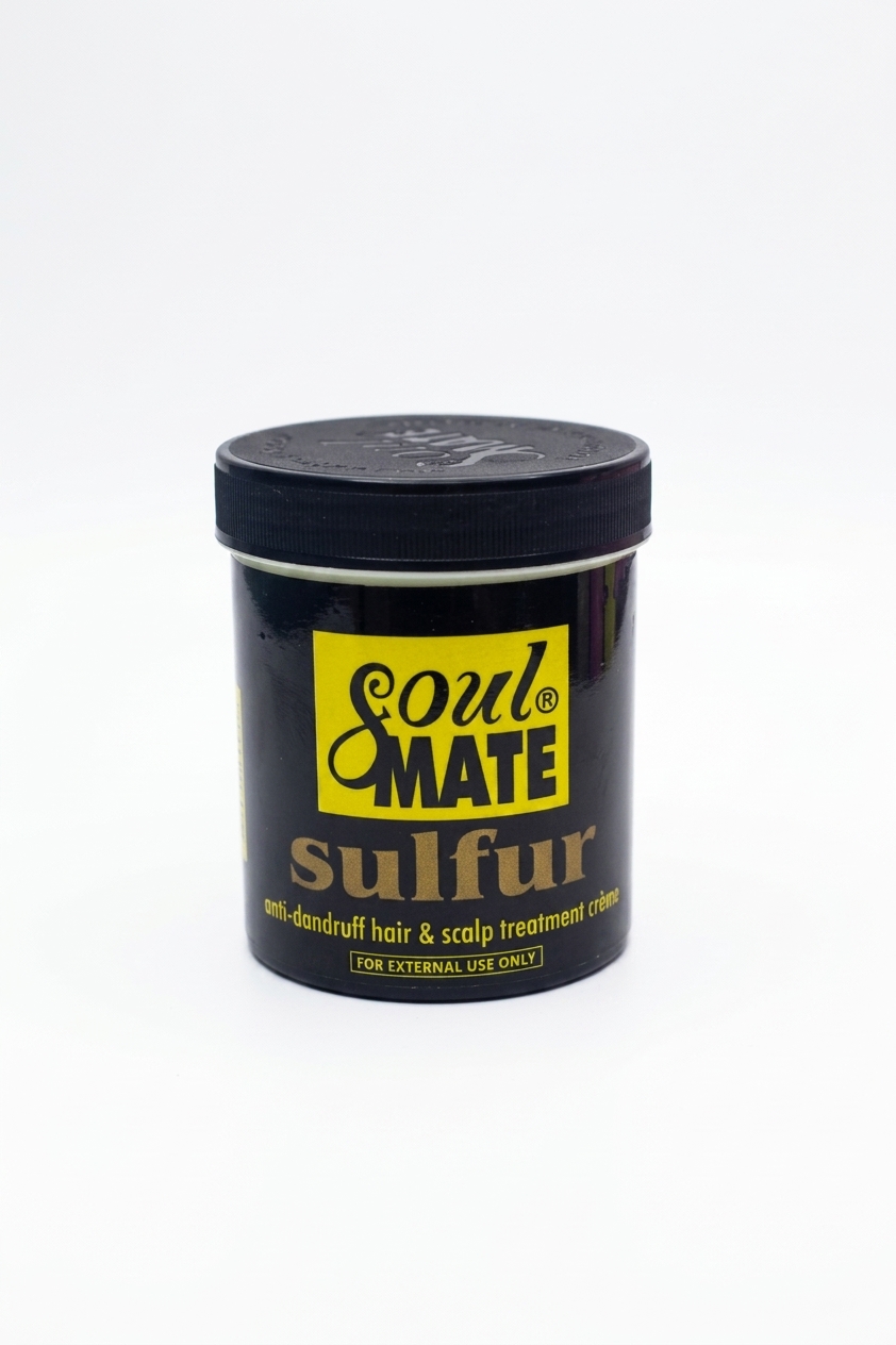 Soul Mate Sulfur Anti-Dandruff Hair & Scalp Treatment Crème – Soothing Itchy Scalp & Moisture Cream (200g)
