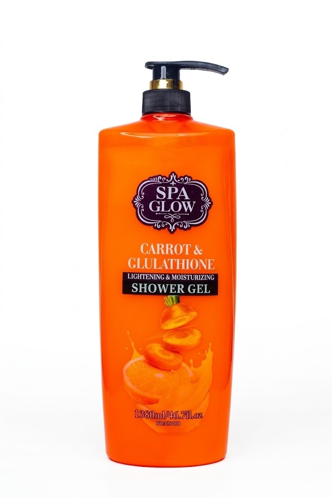 Spa Glow Carrot & Glutathione Lightening & Moisturizing Shower Gel 1380ml