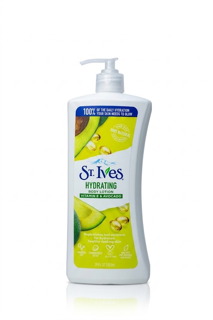 St. Ives Hydrating Body Lotion (Vitamin E & Avocado) 621 ml