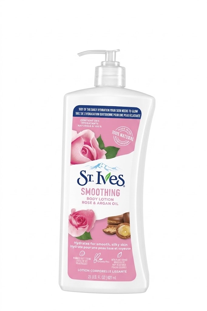 St. Ives Smoothing Body Lotion (Rose & Argan Oil) 621ml