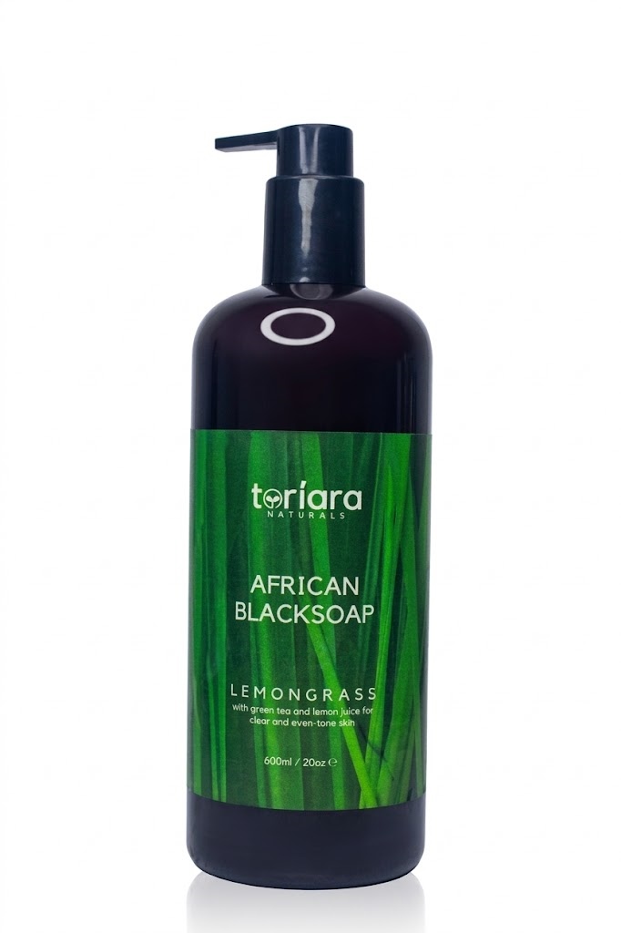 Toriara Naturals African Black Soap (Lemongrass) 600 ml