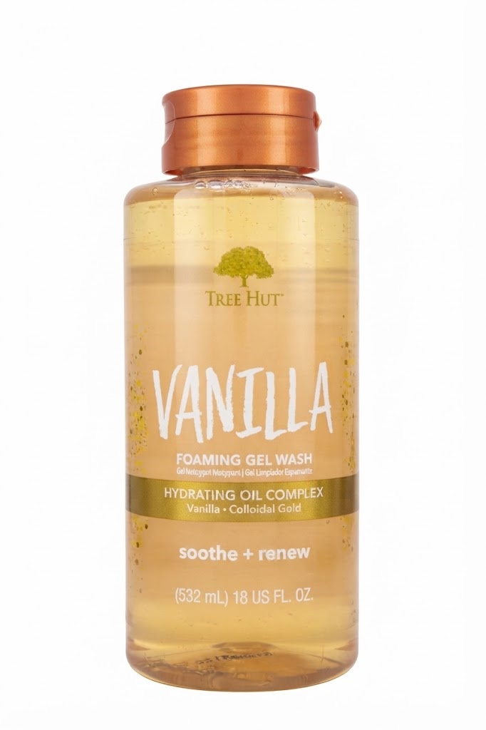 Tree Hut Vanilla Foaming Gel Wash (Hydrating Oil Complex - Soothe + Renew)  532 ml
