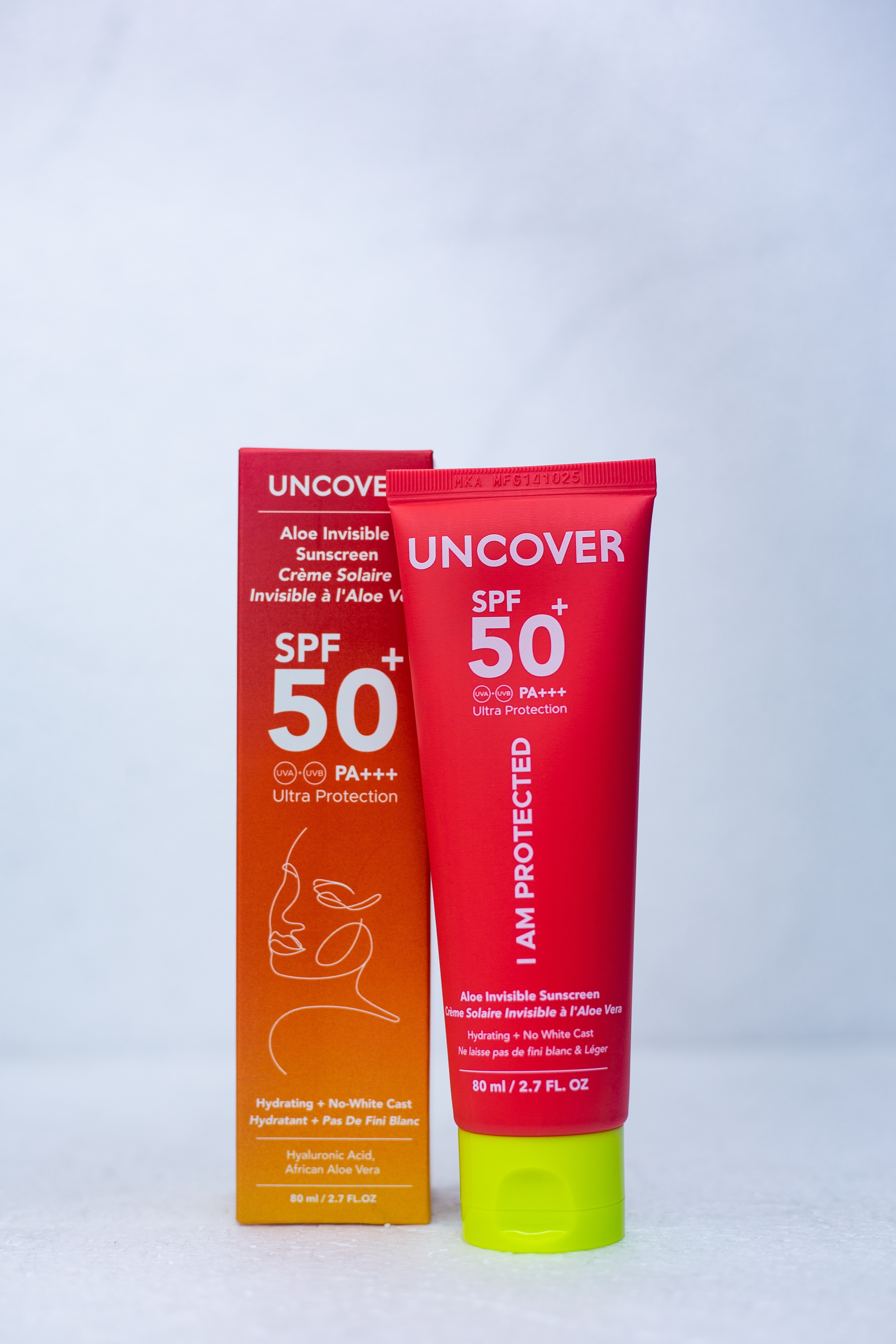 UNCOVER ALOE INVISIBLE SUNSCREEN SPF 50+ PA+++ 80ML view 2